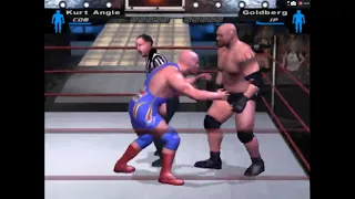 Goldberg vs kurt Angle | Intercontinental championship | #wwe #wwesmackdown #herecomesthepain #ps2