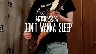 Måneskin - DON'T WANNA SLEEP - Guitar Cover [Full Song] (TABS & BACKING TRACK in the description)