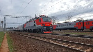 ЭП20-008 с поездом №108 Москва-Вологда | Перловская