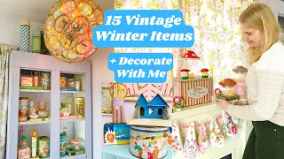 15 Vintage Cozy Home Decor Items For Winter + Decorate With Me 2023