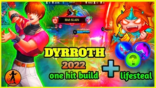 Dyrroth New One Hit Build with Lifesteal - Auto Kill - Mythic Rank Gameplay