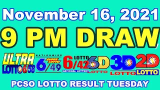 [SUMMARY] PCSO 9:00 PM Lotto Draw – November 16, 2021