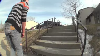 Skater Eats Shit Down 8 Stair