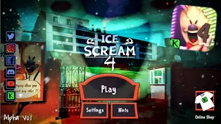 Ice Scream 4 Main Menu!!!(Factory Edition) | Ice Scream 4 Fanmade Main Menu | Keplerians