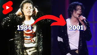 Michael Jackson Billie Jean Throwing Hat Evolution (1984-2001) #shorts