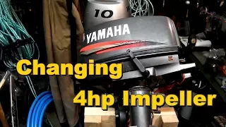 Changing Yamaha 4hp outboard impeller ( year 2000 )