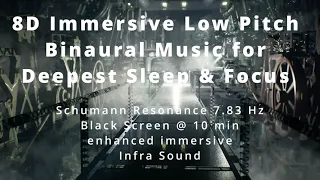 8D Ultra Low Pitch Healing Sleep Focus - 7.83 Hz Schumann Resonance Theta Binaural Beats Infra Sound