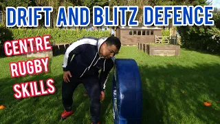 Drift and Blitz Defence for Inside Centres & Outside Centres in Rugby Union Rugby Skills