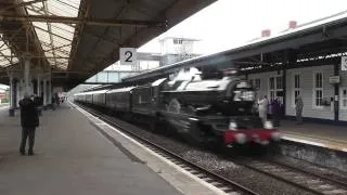 5043 glides through Newton Abbot - Z48 - 10th May 2014 - A Tribute to The Great Western Railtour