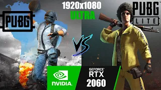 PUBG vs PUBG Lite (Graphics & FPS) on RTX 2060 (1080p | Ultra settings | laptop)