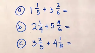 Penjumlahan Pecahan Campuran dan Pecahan Campuran dengan Beda Penyebut | Matematika SD