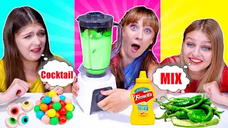 ASMR Cocktail Mix Challenge By LiLiBu | Eating Sounds Mukbang