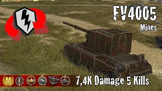 FV4005  |  7,4K Damage 5 Kills  |  WoT Blitz Replays