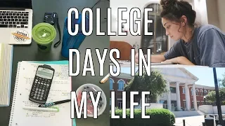 college days in my life: the start of a rough week