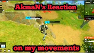 Akman's reaction on my movements | CALL OF DUTY MOBILE BATTLE ROYALE