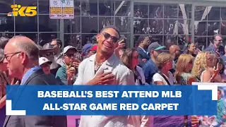 Baseball's best sparkle like diamonds on MLB All-Star Game red carpet at Pike Place Market