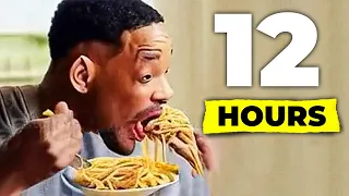 AI Will Smith Eating Spaghetti Meatballs For 12 Hours (AI-Generated Video with Audio) #aiwillsmith