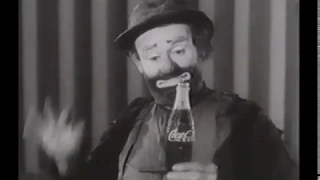 1950s "Emmett Kelly Pauses for Kize Size Coca Cola", 60 seconds.