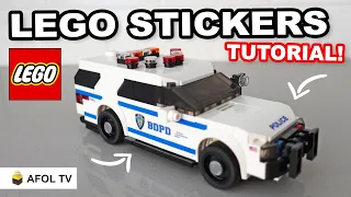 How we make Custom LEGO Stickers! (Quick Overview)