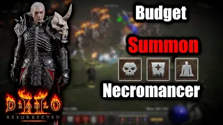 Budget Summon Necromancer - Safe through Hell with your own Skeleton Army - Diablo 2 Resurrected