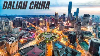 Dalian City China by Drone - Dalian China City Drone View