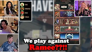 (Both POVs) Leslie, RatedEpicz, Valkyrae, Taco, Curtis accidentally QUEUE up AGAINST Team Ramee