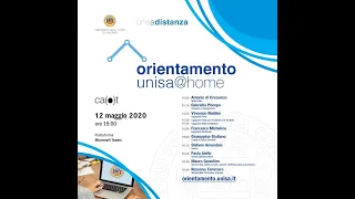 OrientamentoUNISA@home | I seminari del 12 maggio 2020