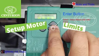 how to program runtime on a Centurion D5 Evo Gate Motor