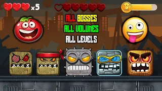 RED BALL 4 - ALL LEVELS ALL VOLUMES ALL BOSSES "BALL FRIEND FULL GAMEPLAY"