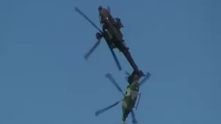 Apache and Lynx Display at Cosford Airshow June 2009