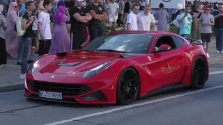 Novitec Ferrari F12 N-Largo | LOUD V12 Sound + Driving | Munich