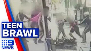 Brazen teenagers brawl in Sydney’s west | 9 news Australia