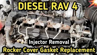 How To Replace Toyota Rav4 2.2L 2AD Turbo Diesel Rocker Cover Gasket