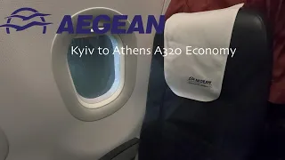 The Aegean Airlines Flight Experience: Airbus A320 Economy Class | Kyiv to Athens | A3 893