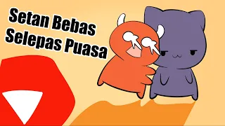 (Animasi Lawak) Setan Keluar Lepas Bulan Puasa