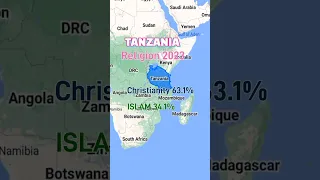 TANZANIA🇹🇿 RELIGION 🥀 #religion #map