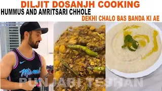 Diljit Dosanjh Cooking - Hummus And Amritsari Chhole - Dekhi Chalo Bas Banda Ki Ae | Punjabi Teshan