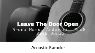 Bruno Mars, Anderson. Paak, silk Sonic - Leave The Door Open (Acoustic Karaoke)