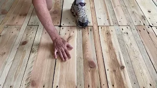 A floor made from pallets!