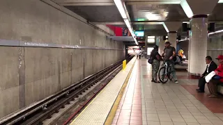 A Metro Purple Line Train At Westlake MacArthur Park Station