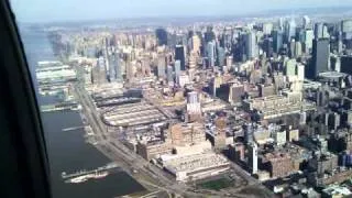 NY Нью Йорк с вертолета