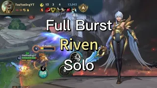 Wild Rift Riven Build/Runes | EU High Elo | Full Gameplay | Dawnbringer Riven | Patch 5.0B