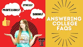 Answering College Freshman FAQs | Texas Tech Vlog Squad