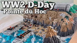 TIMELAPSE [Extended]: LEGO WW2 "Pointe du Hoc" MOC Speed Build