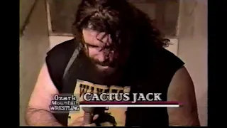 Cactus Jack promo on Buddy Landell from April 29th 1995 Ozark Mountain Wrestling