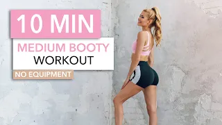 10 MIN BOOTY WORKOUT - Medium Intensity / No Equipment I Pamela Reif