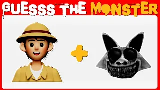 Guess The MONSTER By EMOJI and VOICE | Zoonomaly Horror Game | Zookeeper, Bear ...