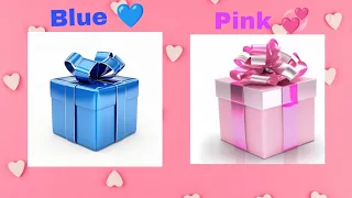 Choose your gift box 🎁#wouldyourather#bluepink