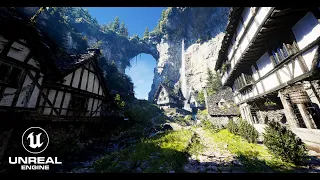 Unreal Engine 5 Realistic Cliffwood Village