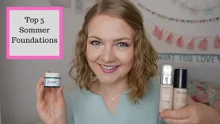 Meine Top 5 Sommer-Foundations // Mischhaut und ölige Haut // annanas beauty